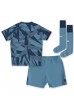 Aston Villa Babyklær Tredje Fotballdrakt til barn 2023-24 Korte ermer (+ Korte bukser)
